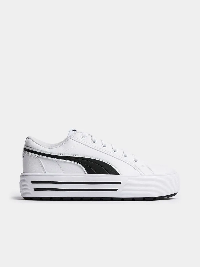 Womens Puma Kaia 2.0 Platform White/Black Sneaker