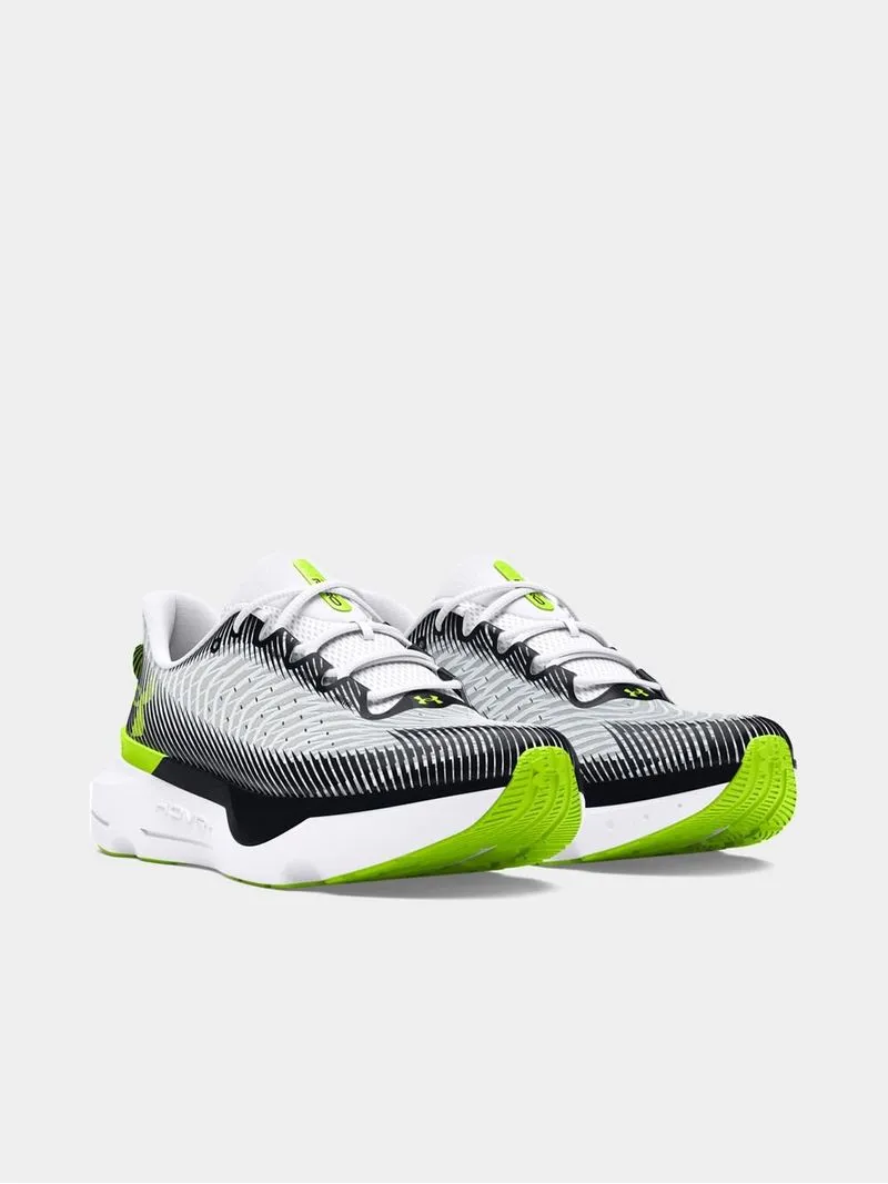 Mens Under Armour Hovr Infinite Pro White/Grey/Black Running Shoes