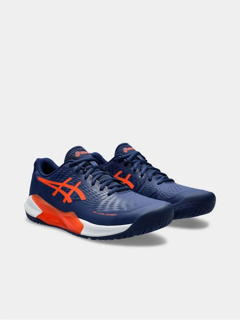 Mens Asics Gel-Challenger 14 Blue/Red Tennis Shoes