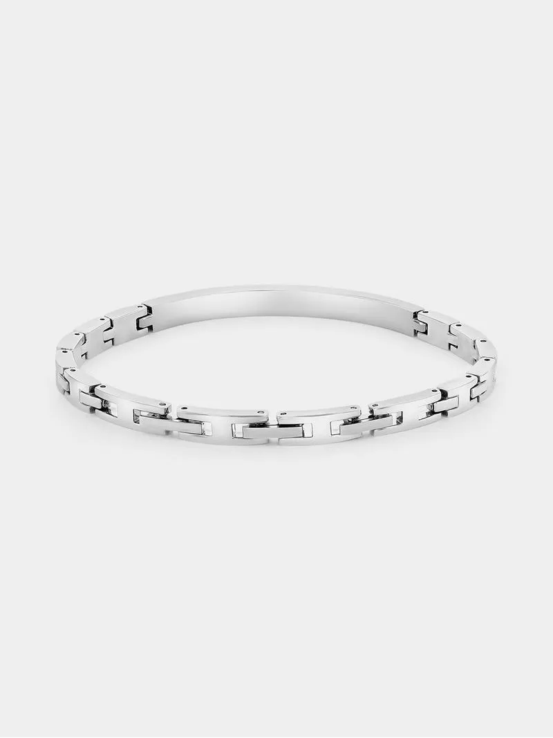 Tempo Women’s Silver Plated Bracelet Watch & Bracelet Set