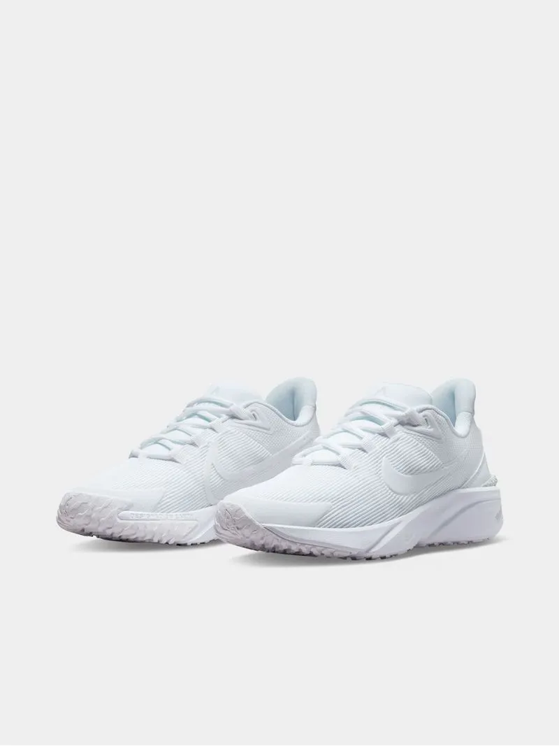 Junior Grade School Nike Star Runner 4 White Shoes