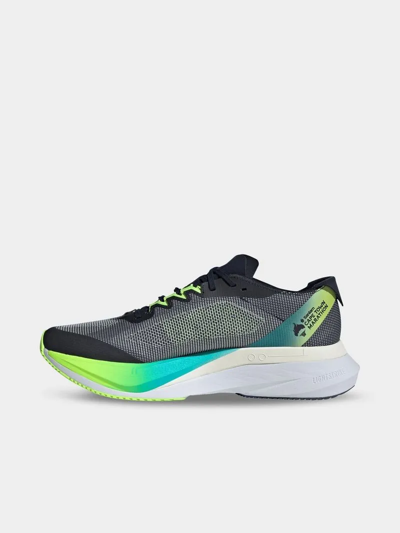 Mens adidas Adizero Boston 12 Black/White/Lime Running Shoes