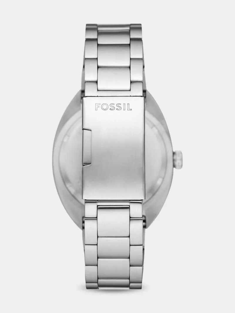 Fossil Men's Breaker White Dial Stainless Steel Bracelet Watch