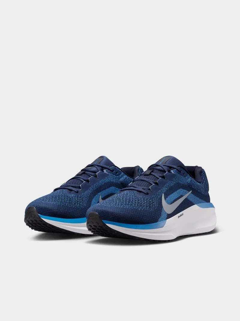 Mens Nike Air Winflo 11 Navy/White/Blue Running Shoes