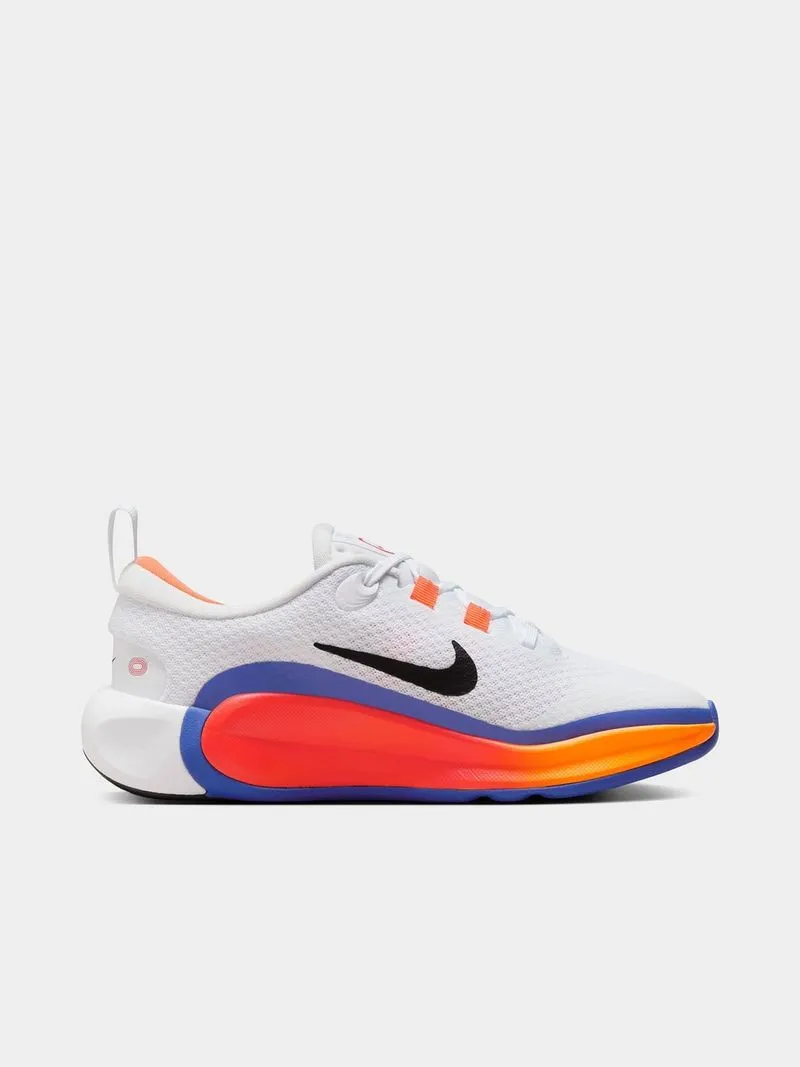 Junior Grade School Nike Infinity Flow White/Orange/Blue Running Shoes