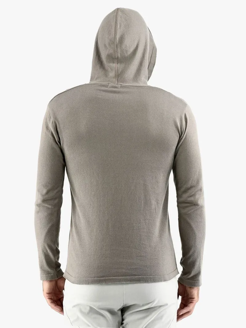 Men's Zeitgeist Natural Fine Gauge Knitwear Hoodie