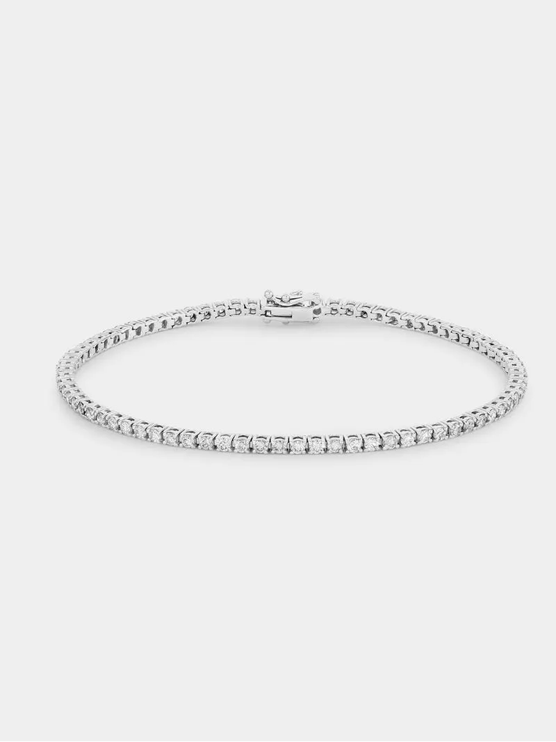 White Gold 2.00ct Diamond Women’s Tennis Bracelet