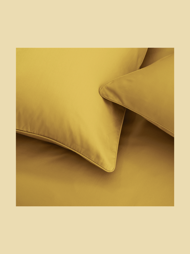 Gold Seal Certified Egyptian Cotton 300 Thread Count Duvet Cover Set Ochre