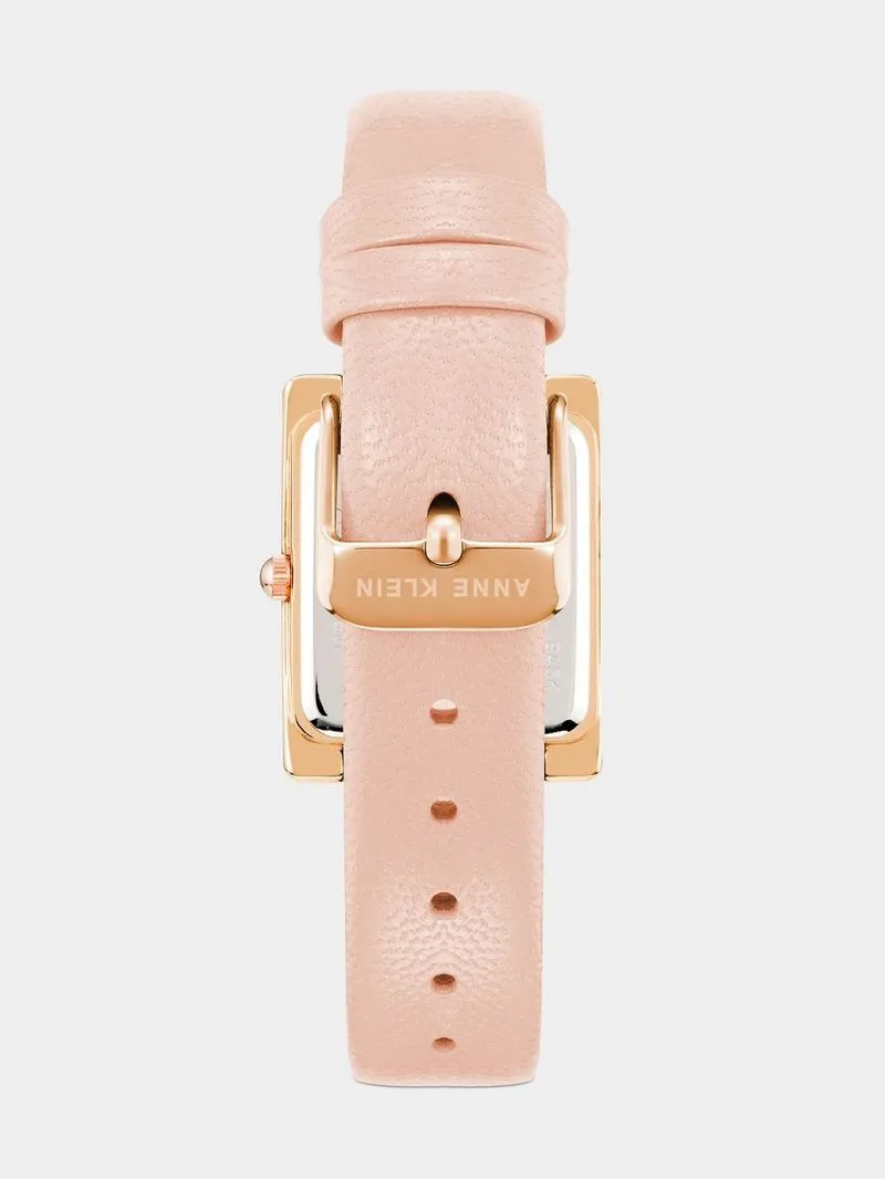Anne Klein Women's Rose Gold Plated & Blush Leather Watch