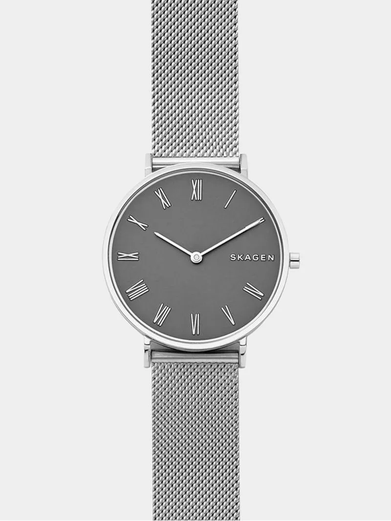 Skagen Women's Hald Silver Plated Stainless Steel Mesh Watch