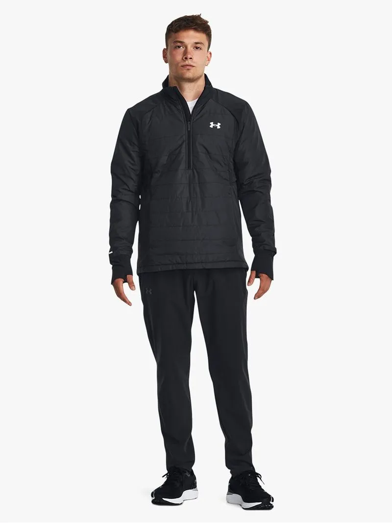 Mens Under Armour Storm Session 1/2 Zip Black Run Top