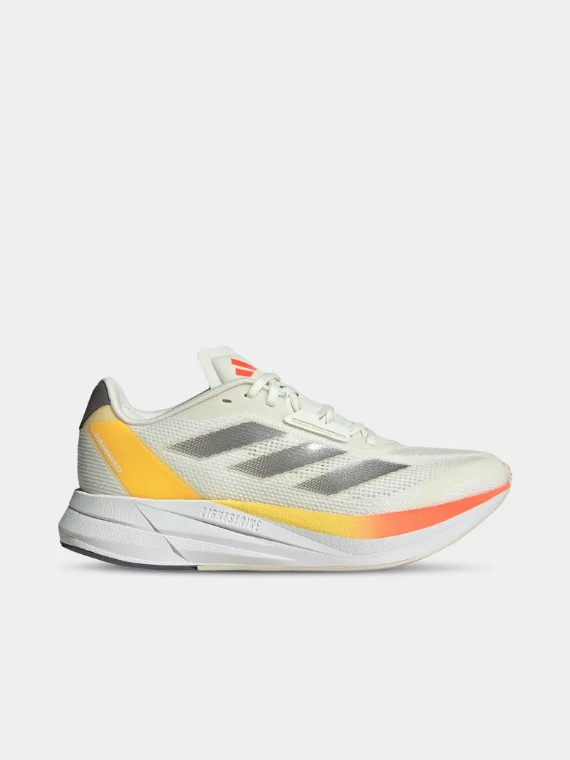Womens adidas Duramo Speed Ivory/Iron/Spark Running Shoes