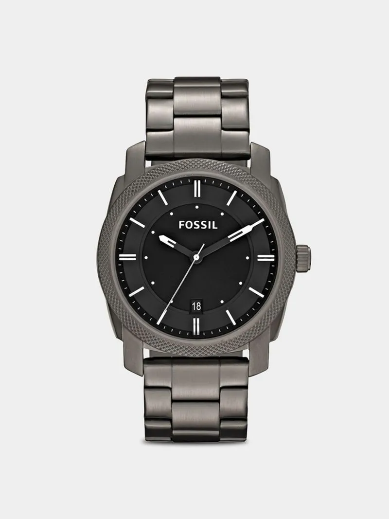 Fossil Men's Machine Smoke Stainless Steel Watch