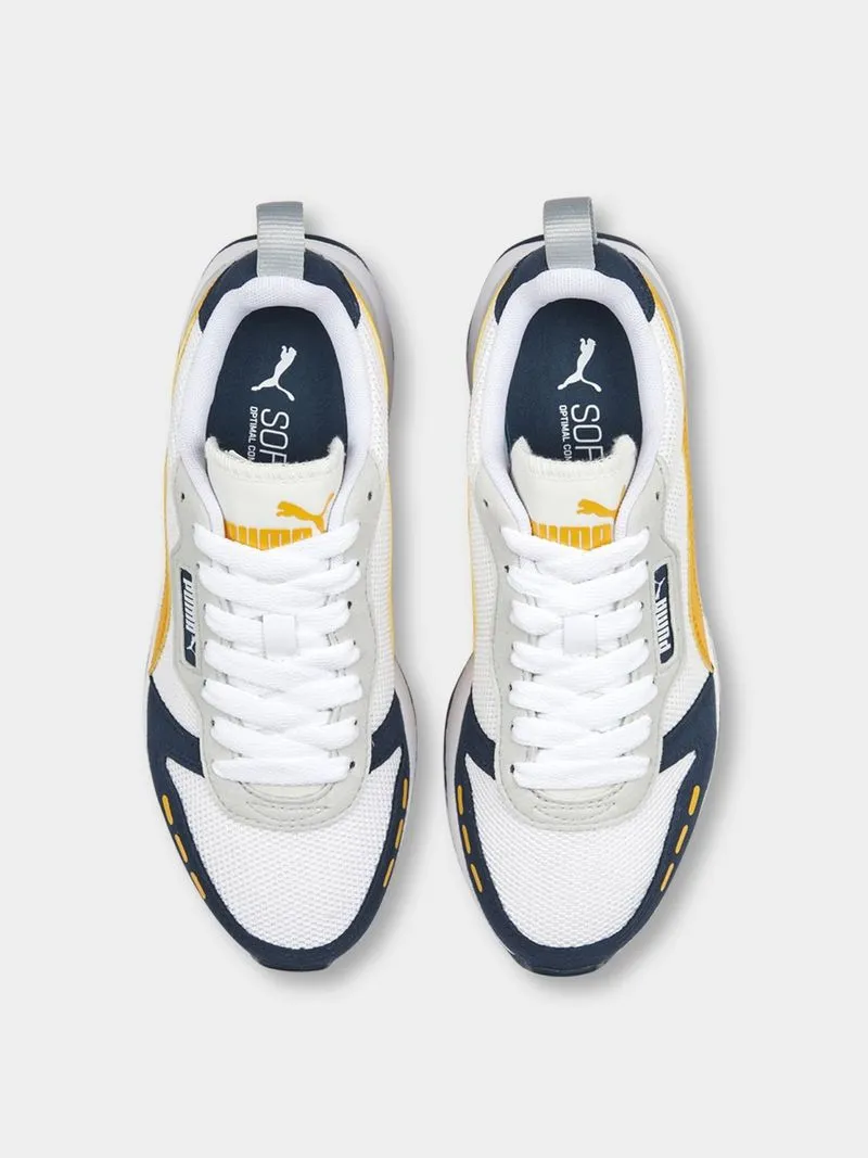 Junior Grade-School Puma R78 White/Dark Night Sneakers