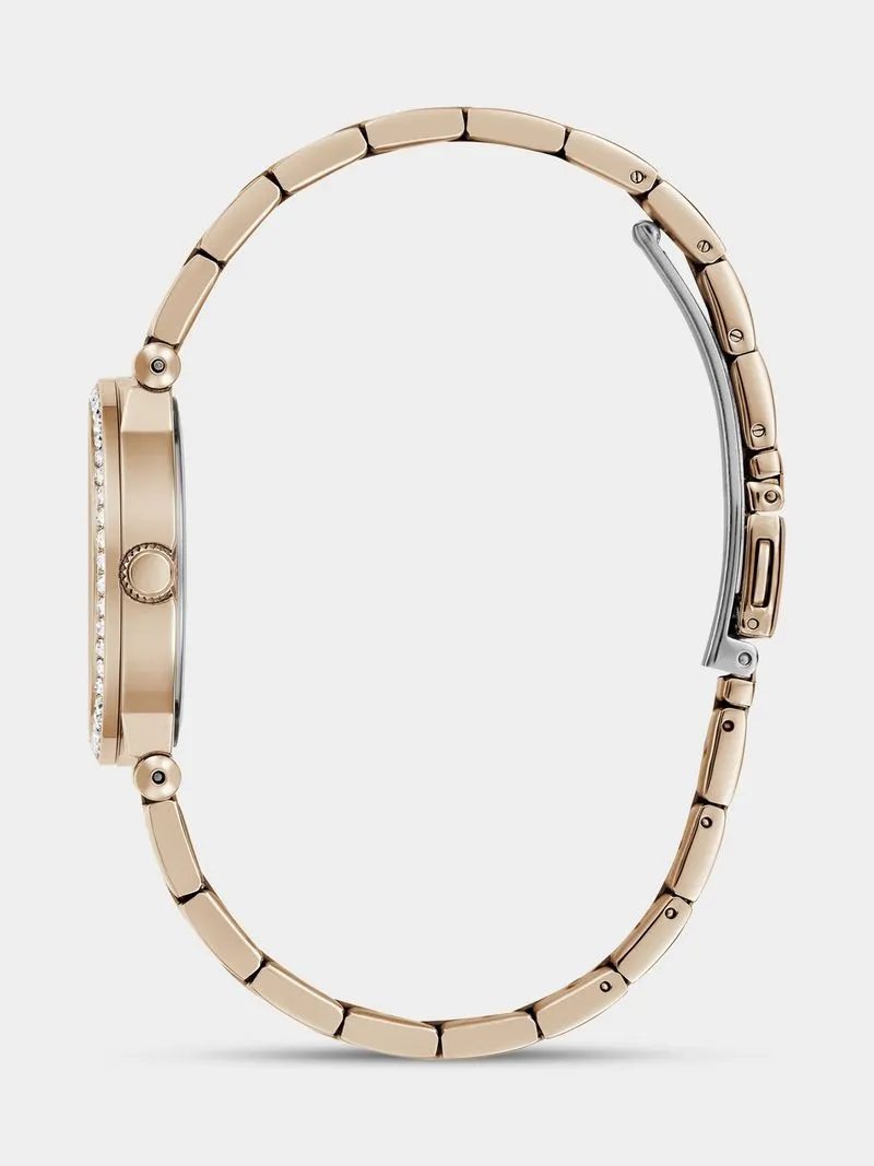 Guess Fawn Rose Plated Stainless Steel Bracelet Watch