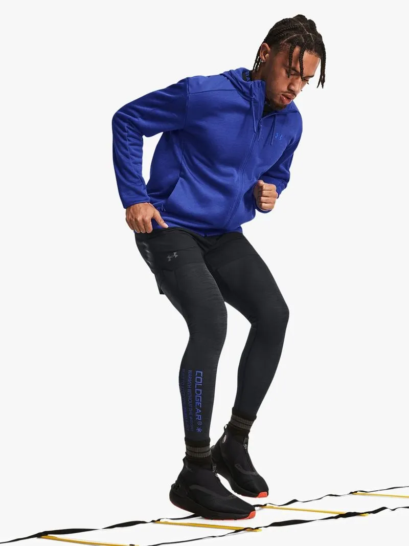 Mens Under Armour ColdGear Twist Black Long Base Tights