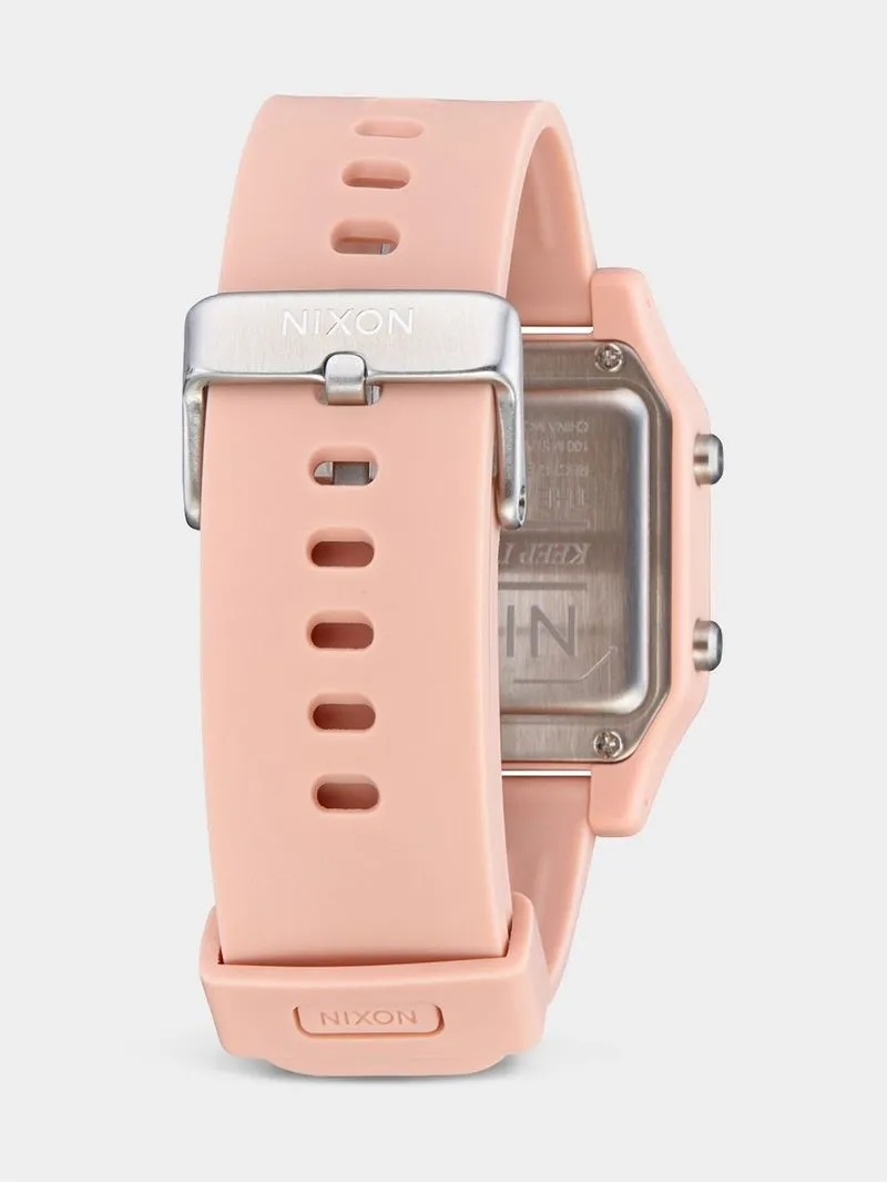 Nixon Men's Staple Pink Digital Silicone Watch