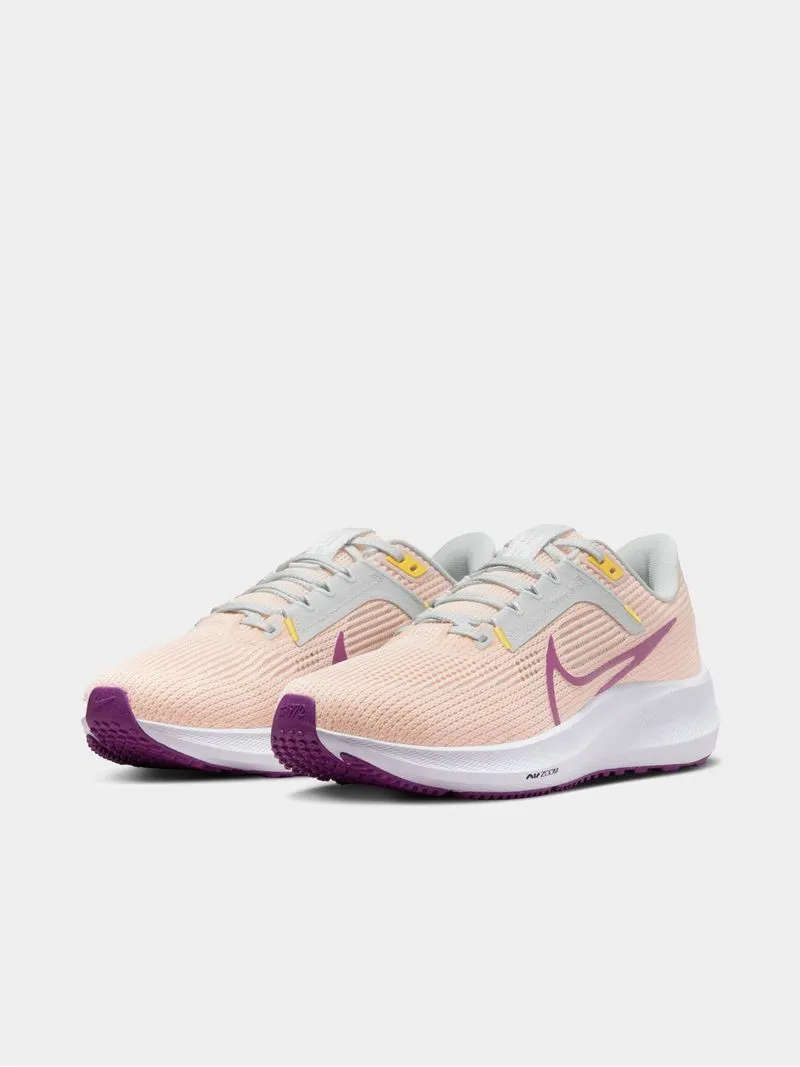 Womens Nike Air Zoom Pegasus 40 Pink/White Running Shoes