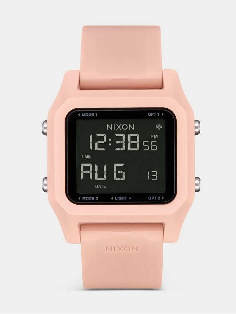 Nixon Men's Staple Pink Digital Silicone Watch