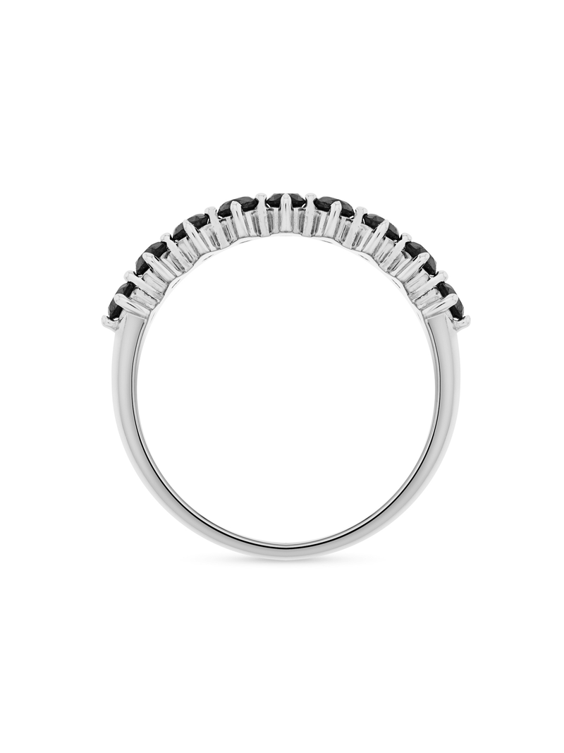 White Gold 0.50ct Black Diamond My Forever Direction Eternity Ring