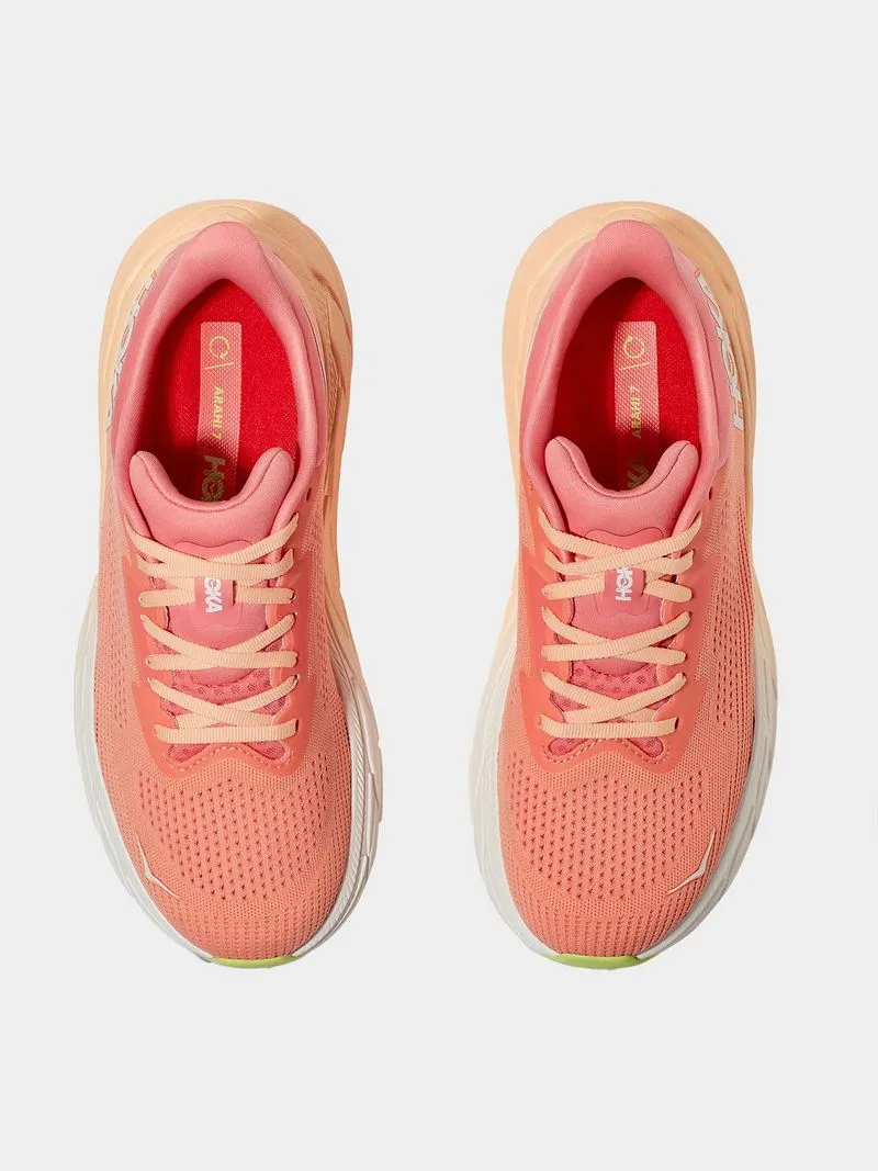 Womens Hoka Arahi 7 Papaya/Coral Running Shoes
