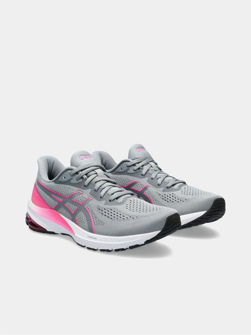Women's Asics GT-1000 12 Sheet Rock/Hot Pink Running Shoes
