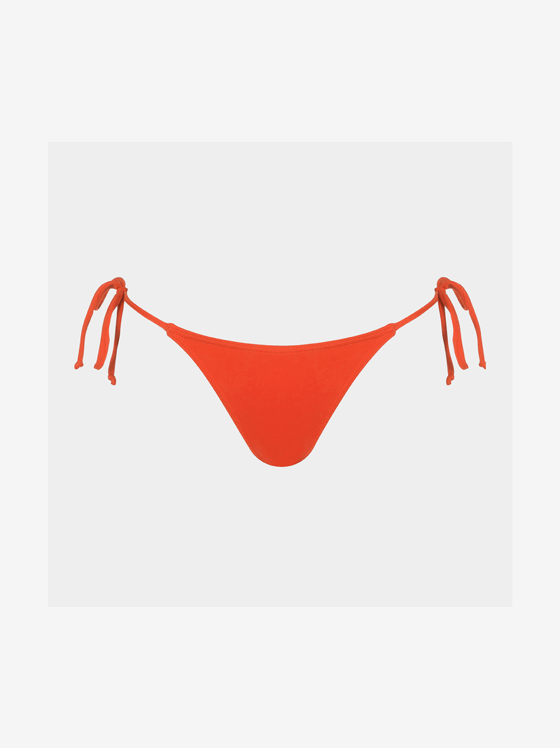 Women's Granadilla Swim Sunset Red Strappy Bikini Bottoms