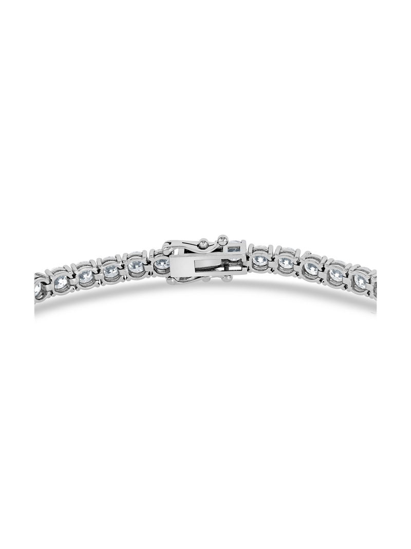 White Gold 10ct Moissanite Women’s Tennis Bracelet