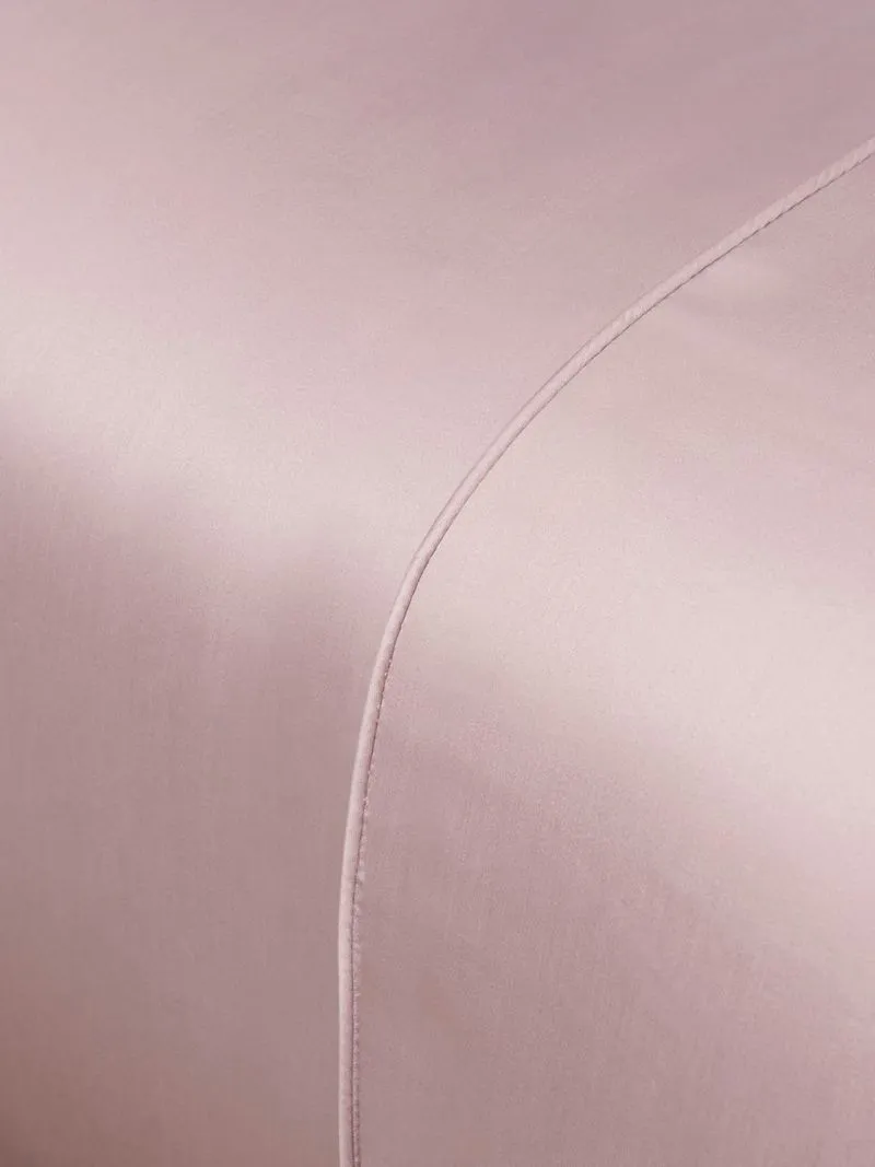 Grace Most Lustrous Gold Seal Certified Egyptian Cotton 400 Thread Count Duvet Cover Set Mauve
