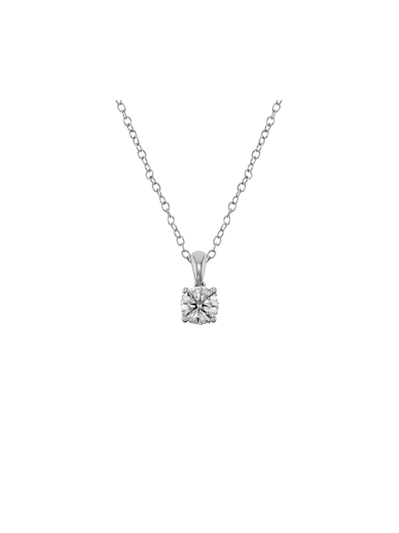 White Gold 0.45ct Lab Grown Diamond pendant on chain