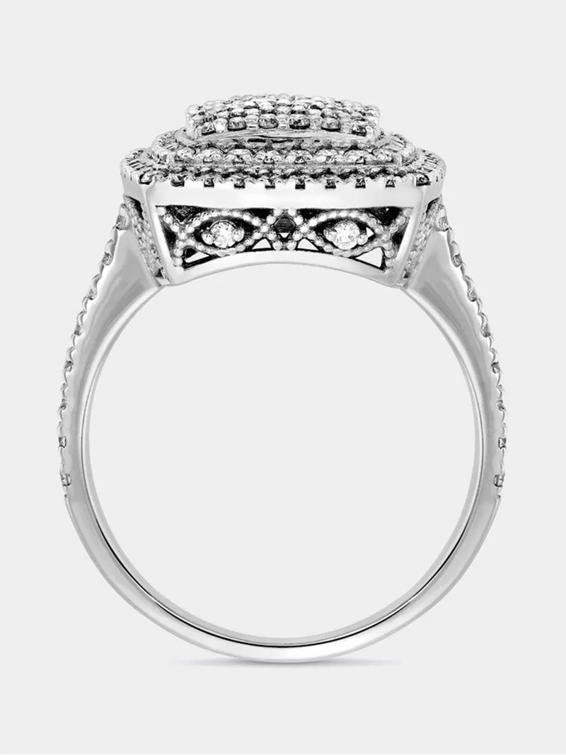 White Gold 0.90ct Diamond 125 Year Anniversary Ring