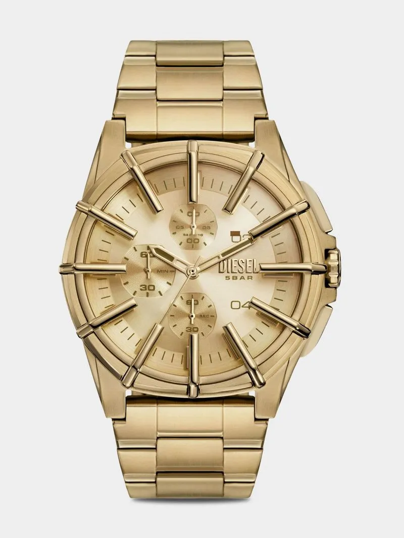 Diesel Men's Stainless Steel Gold Plated Watch