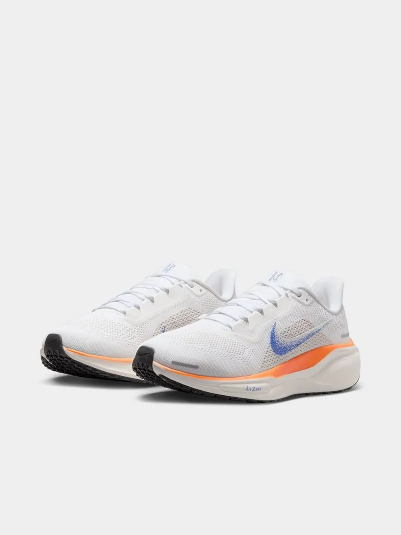 Womens Nike Air Zoom Pegasus 41 Blueprint Blue/White/Orange Running Shoes