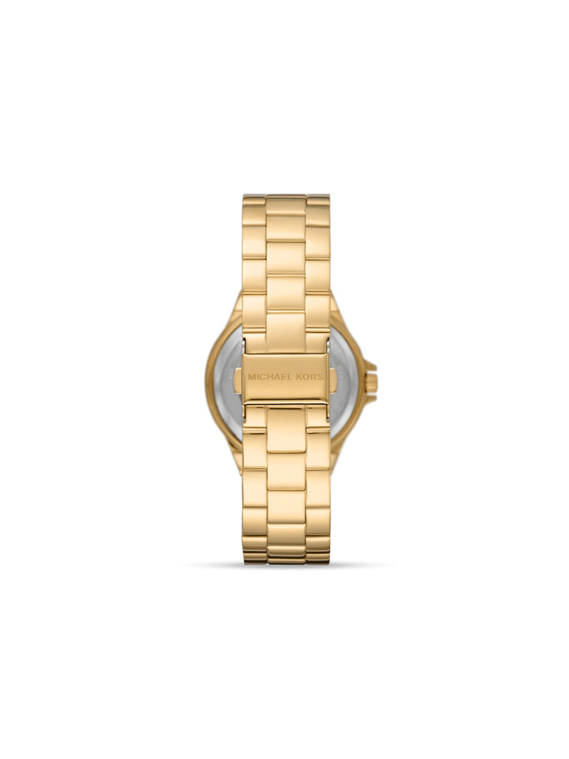 Michael Kors Women's Lennox Pavé Dial Gold Toned Bracelet Watch