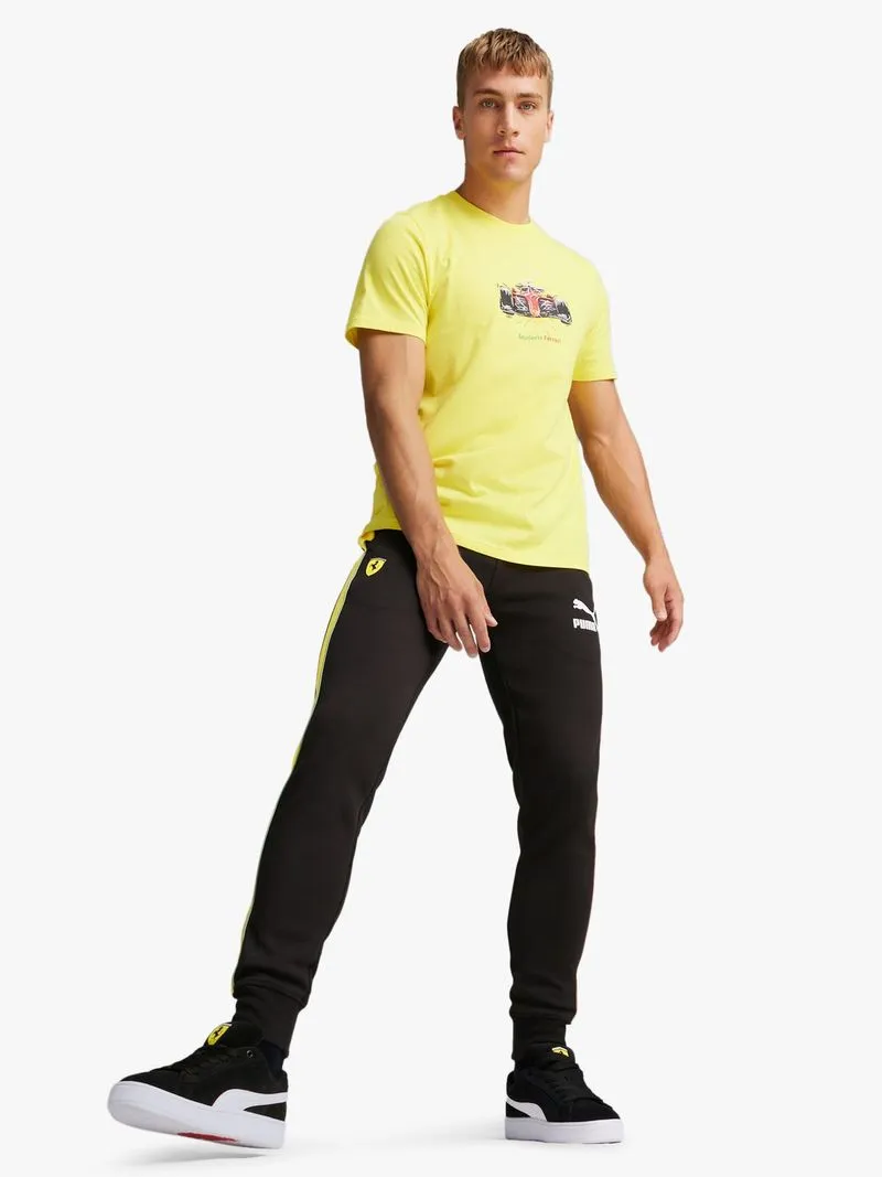 Puma Men's Scuderia Ferrari Race Iconic T7 Motorsport Black Pants