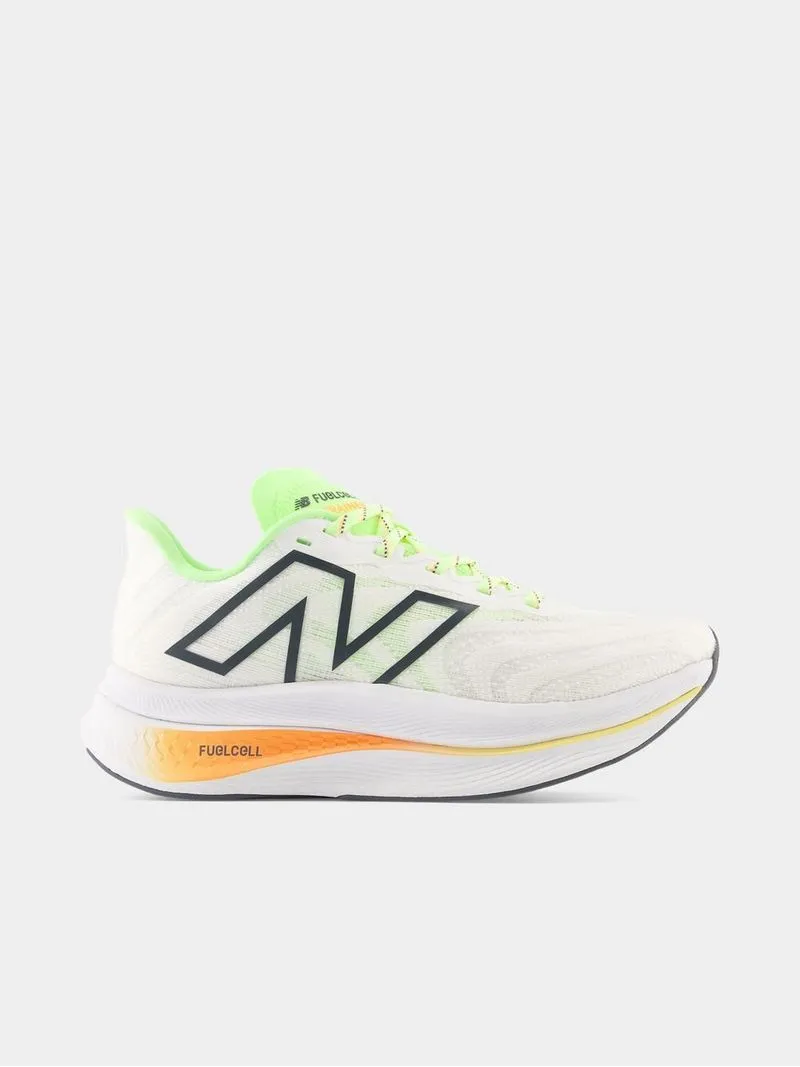Womens New Balance Fuelcell Supercomp V2 White Running Shoes