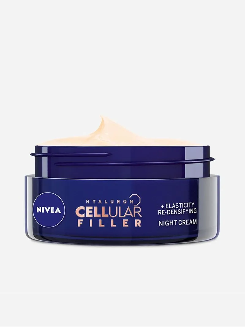 Nivea Hyaluron Cellular Filler Night Cream Elasticity Re-Densifying with Collagen & Elastin Booster 50ml