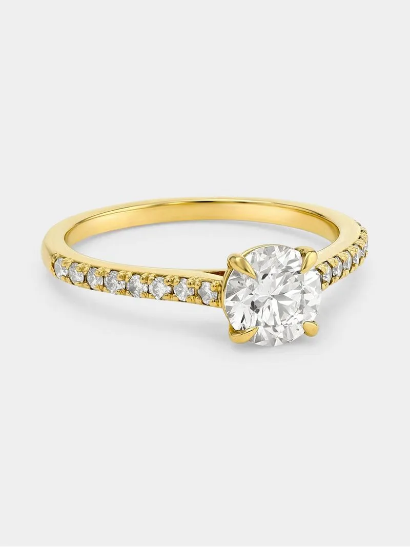 Yellow Gold 1.22ct Diamond Solitaire Ring