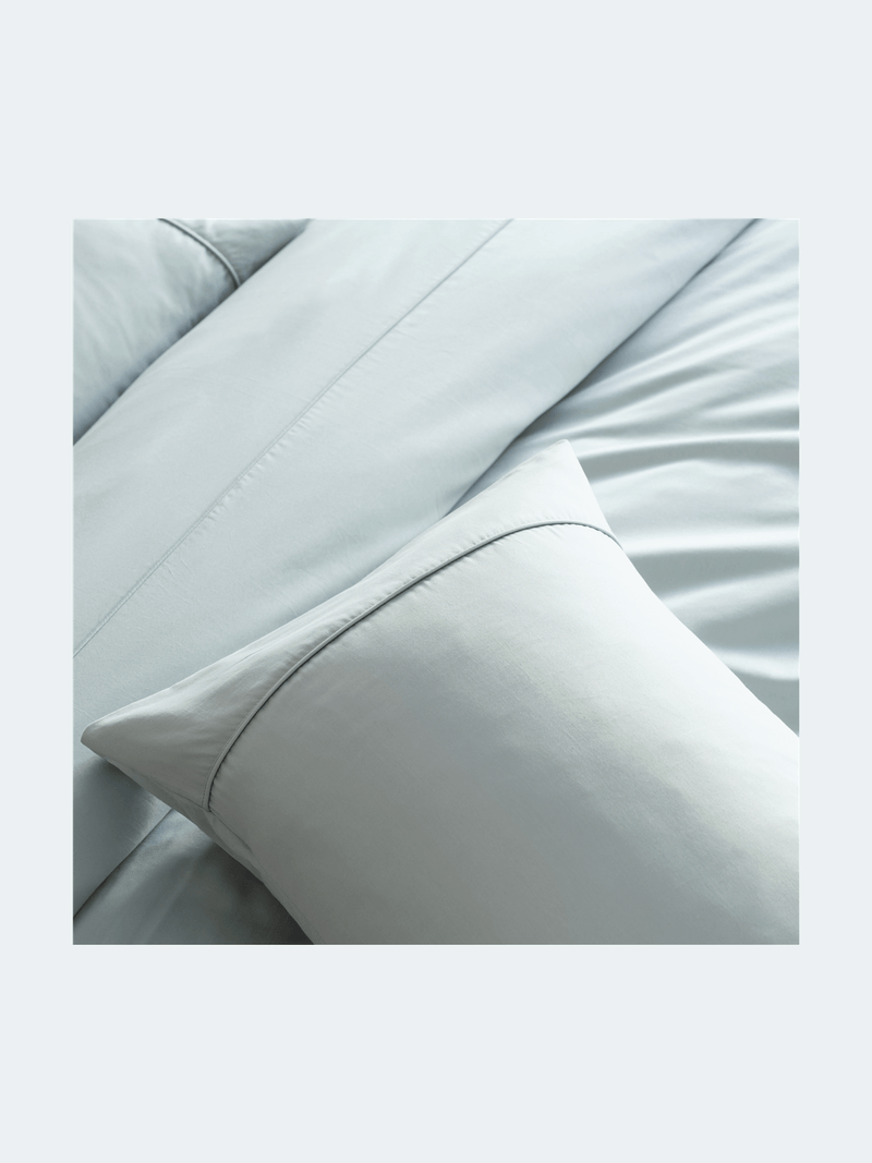 Gold Seal Certified Egyptian Cotton 600 Thread Count Duvet Cover Set Duck Egg