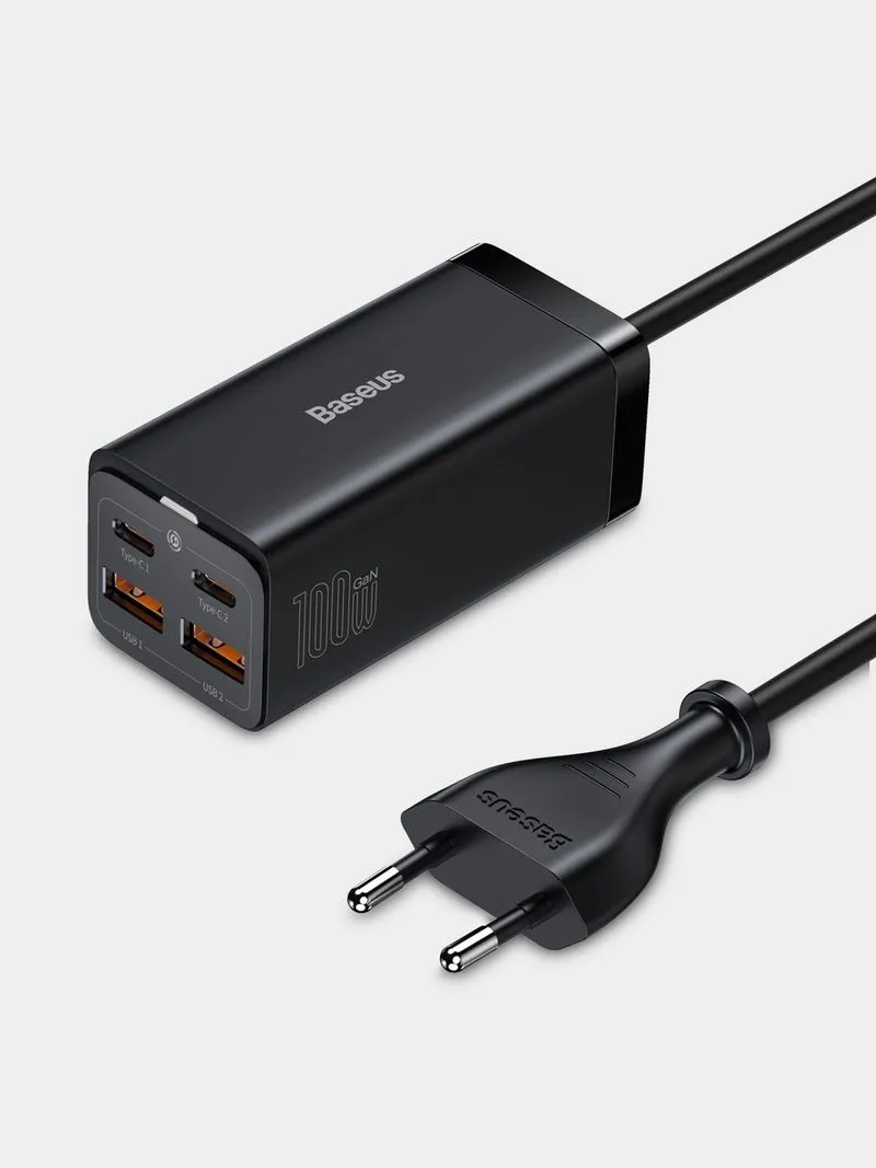 Baseus GaN3 Pro Desktop Fast Charger 2 USB-Type C + 2 USB-A 100W EU
