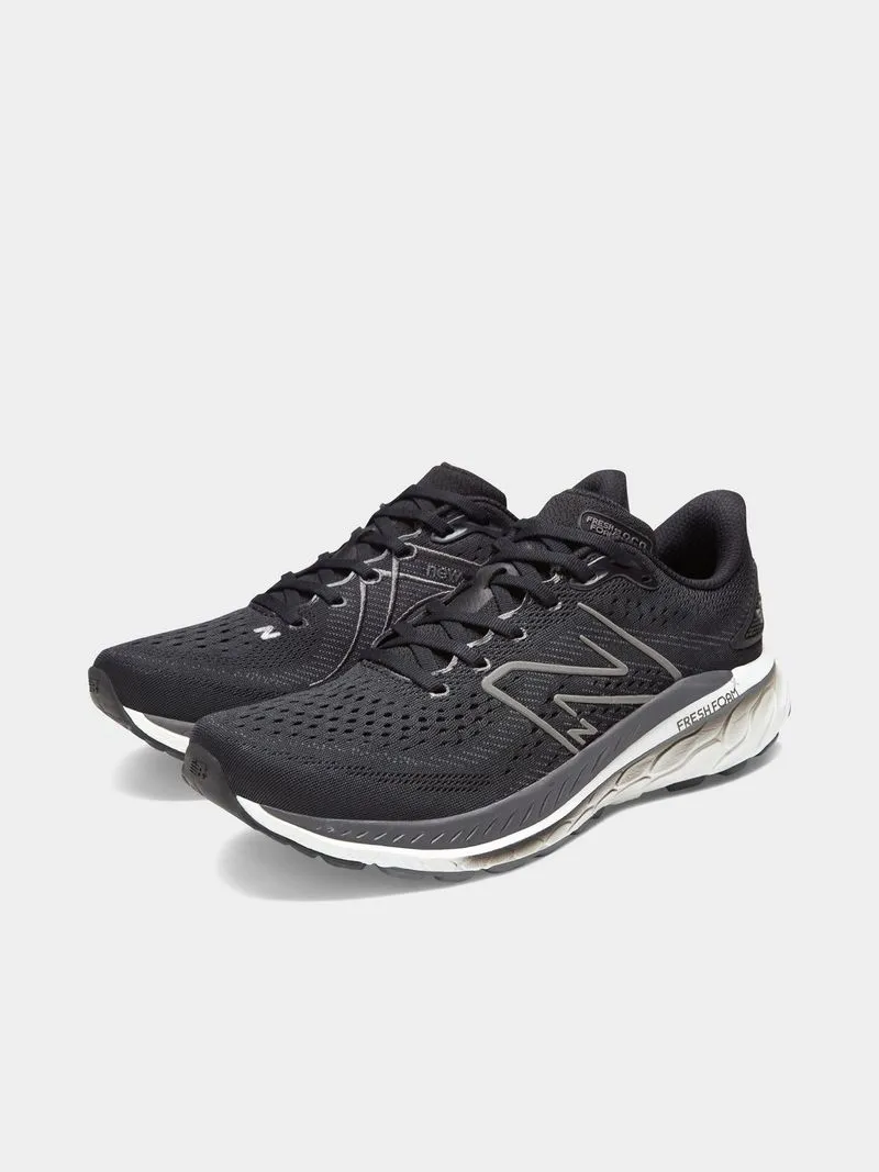 Mens New Balance Fresh Foam X 860 v13 Black/White Running Shoes