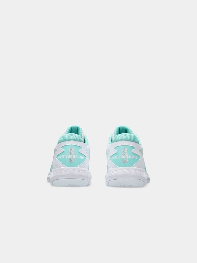 Womens Asics Gl-Netburner Academy 9 White/Illumate Shoes