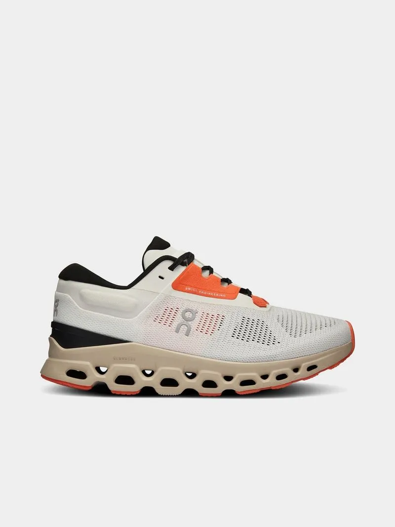 Women's On Running Cloudstratus 3.0 White/Sand Trail Running Shoes