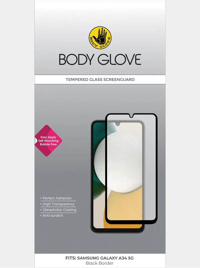 Body Glove Tempered Glass Screen Protector – Samsung Galaxy A34 5G