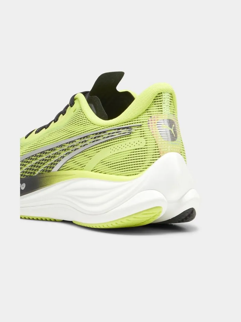 Mens Puma Velocity Nitro 3 Lime/Black Running Shoes