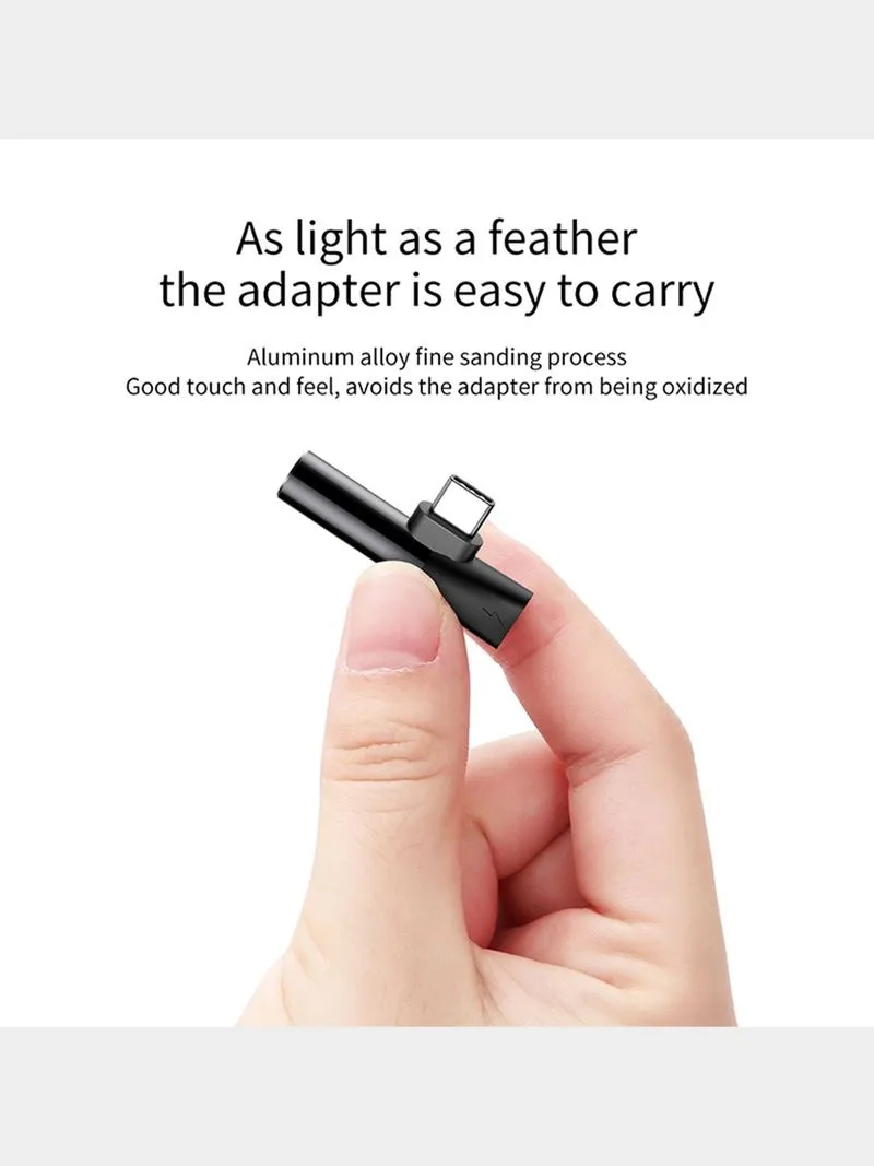 Baseus L41 Type C to Type C and 3.5mm Female Audio and Charge Adapter