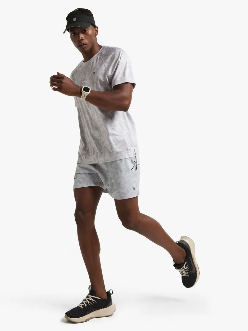 Mens TS Dri-Tech 5 Inch Stone/Milk All Over Print Shorts