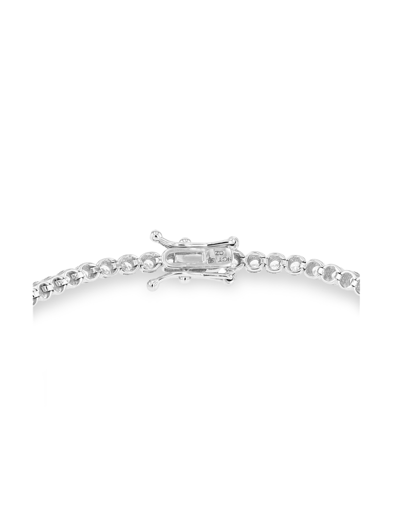 9ct White Gold 1ct Diamonds Tennis Bracelet