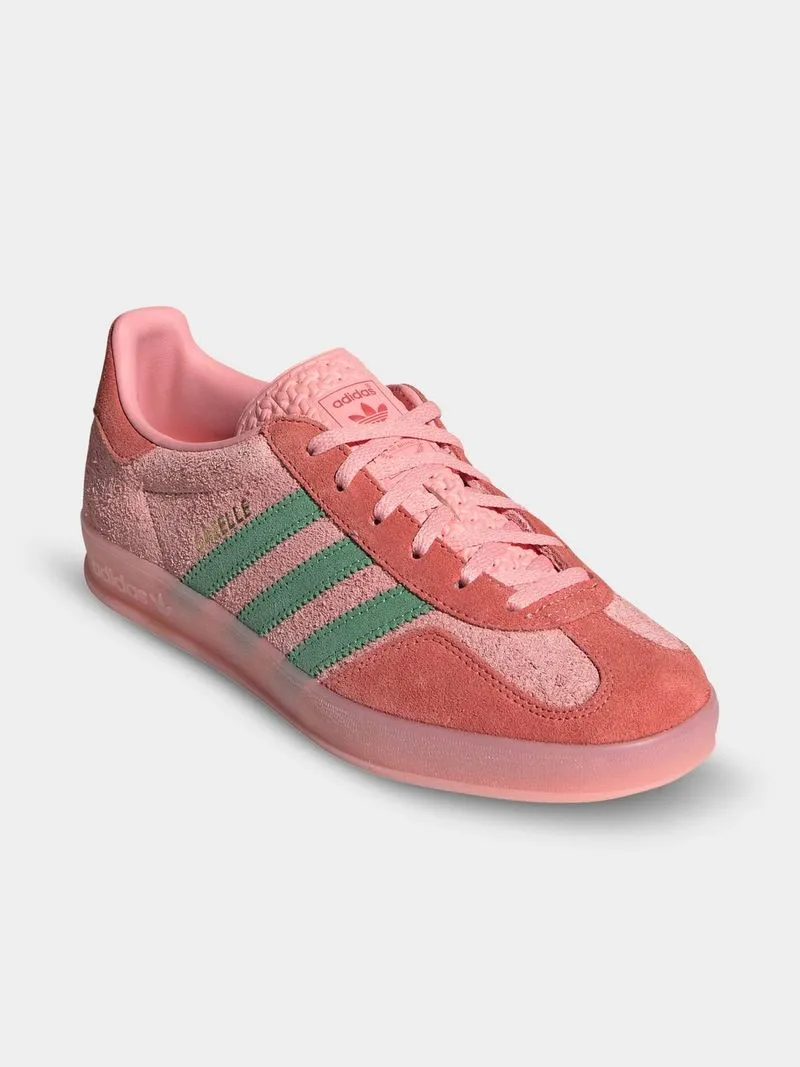 adidas Originals Women's Gazelle Pink/Green Sneaker