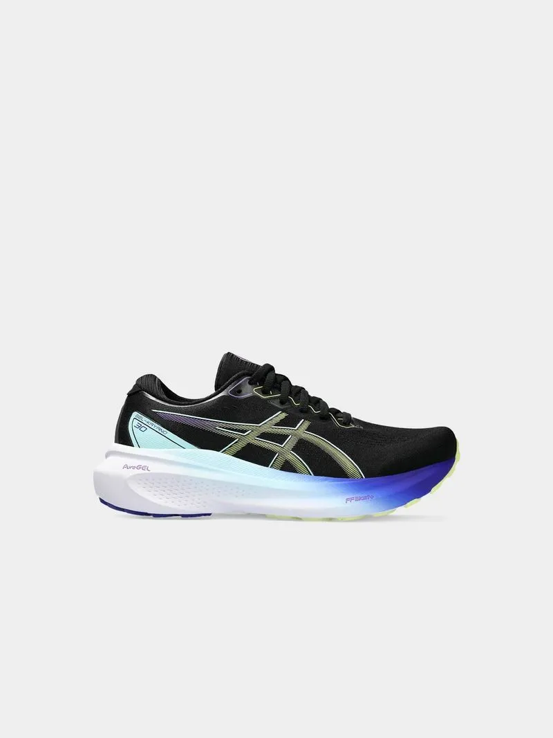 Women's Asics Gel-Kayano 30 Black/Glow Running Shoes